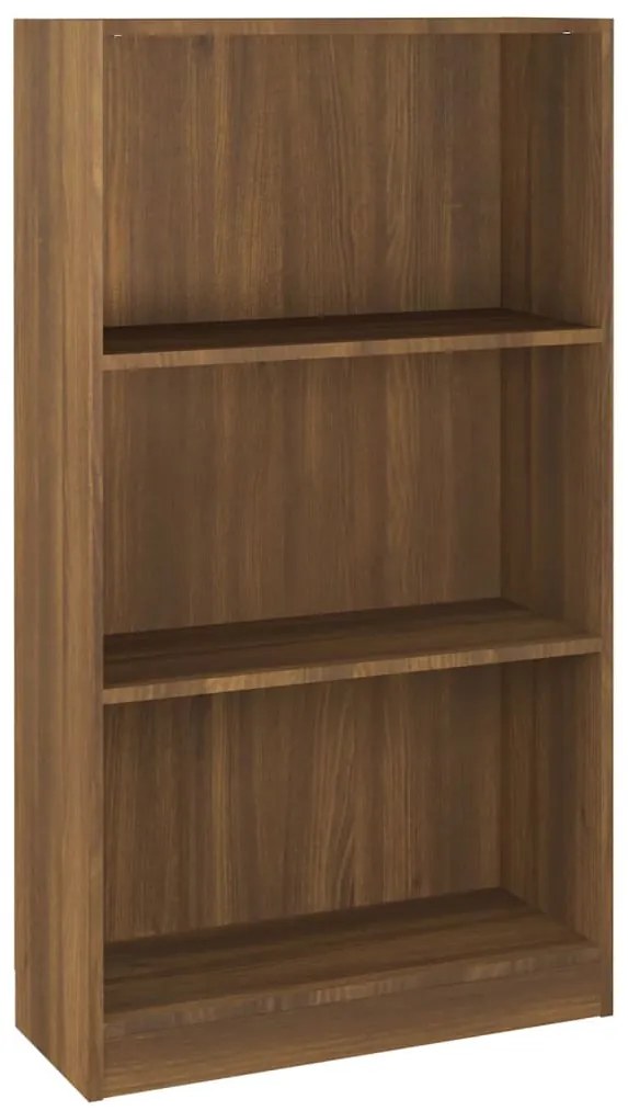 815089 vidaXL Библиотека, кафяв дъб, 60x24x109 см, инженерно дърво
