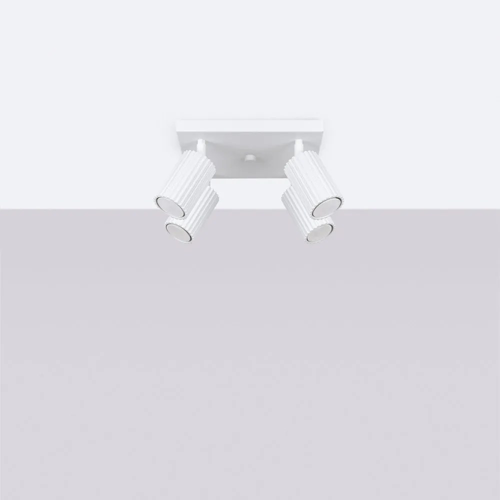 Бял прожектор 25x25 cm Gleam – Sollux