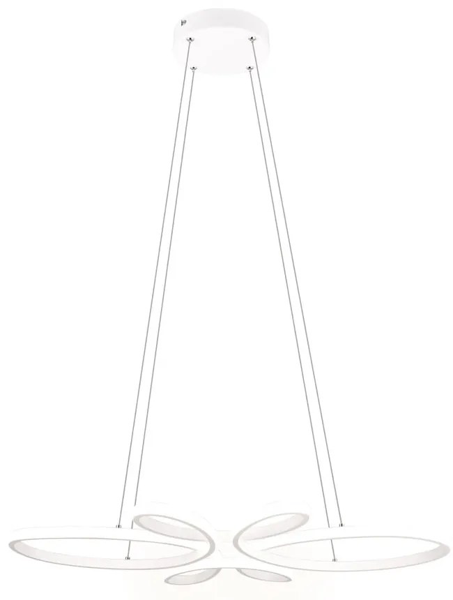 Бяло LED висящо осветително тяло Fly - Trio