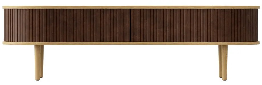 Масичка за телевизор в дъбов декор в естествено кафяво 140x40 cm Audacious - UMAGE