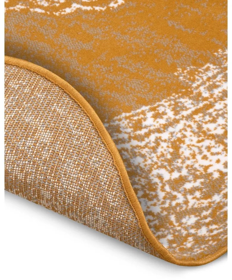 Жълто-оранжев кръгъл килим ø 160 cm Méridional - Hanse Home