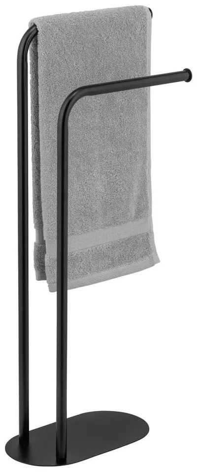 Черна стоманена стойка за кърпи Levante – Wenko