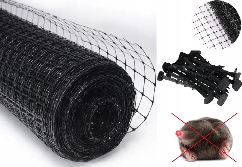 Изключително здрава мрежа за къртици 33 g/m² + 100 безплатни игли Šírka: 2 m | Dĺžka: 200 m