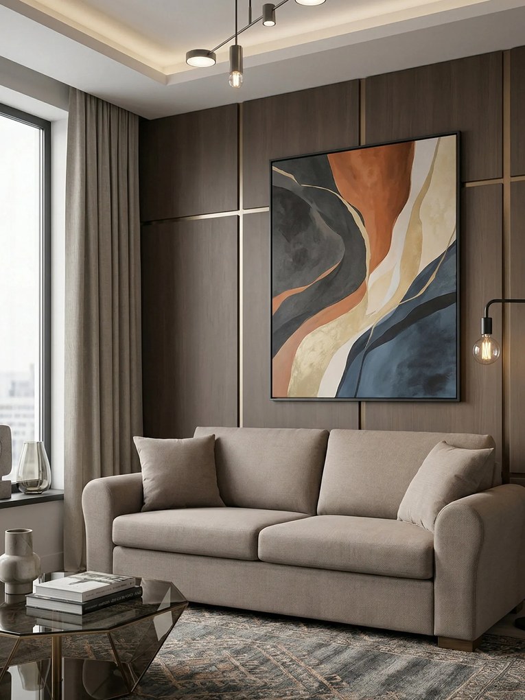 Диван Orpheas двуместен-145L 90D cm-Beige