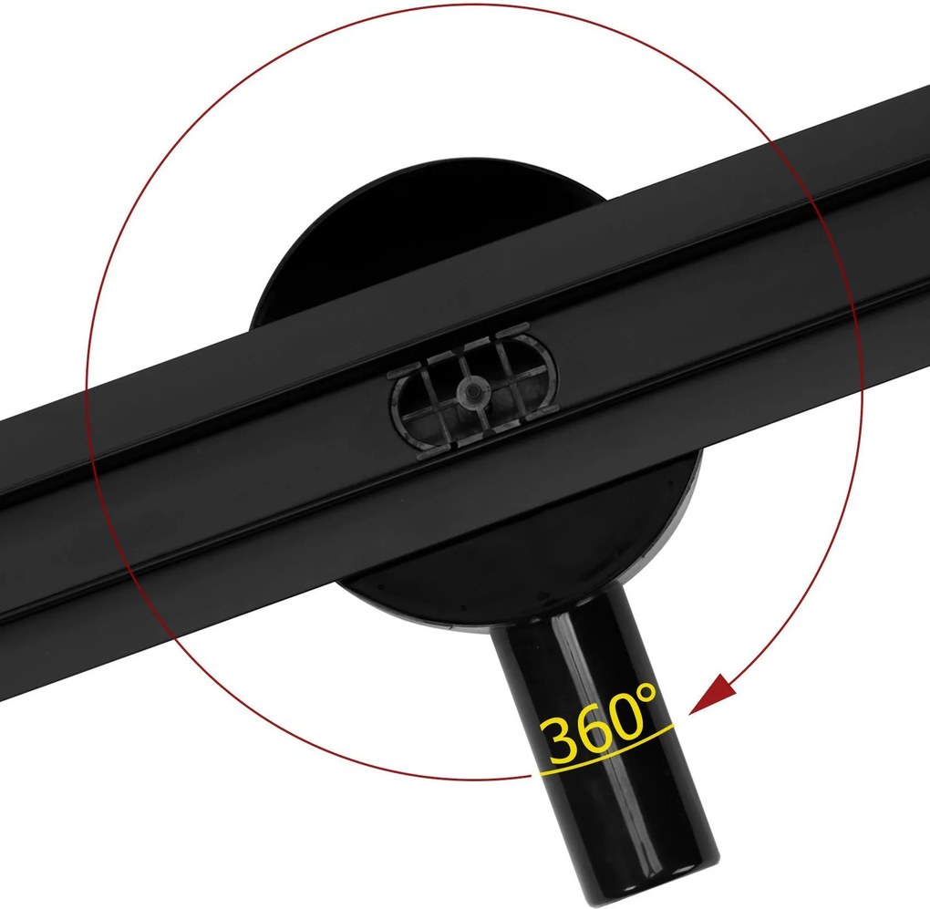 Линеен сифон Rea NEO Slim Pro Black 60