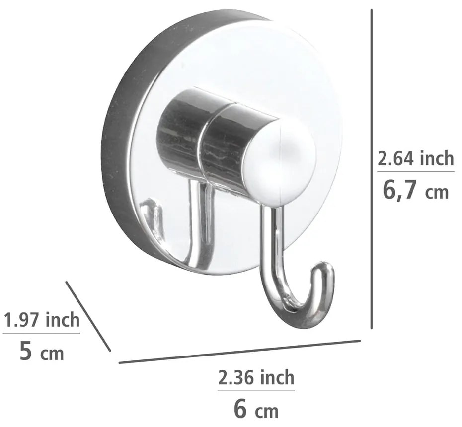 Самозалепващ се комплект аксесоари за баня лъскаво сребро Bari – Wenko
