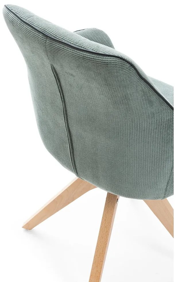 Зелени тапицирани трапезни столове в комплект с подлакътници 2 бр. Donatelo – Marckeric