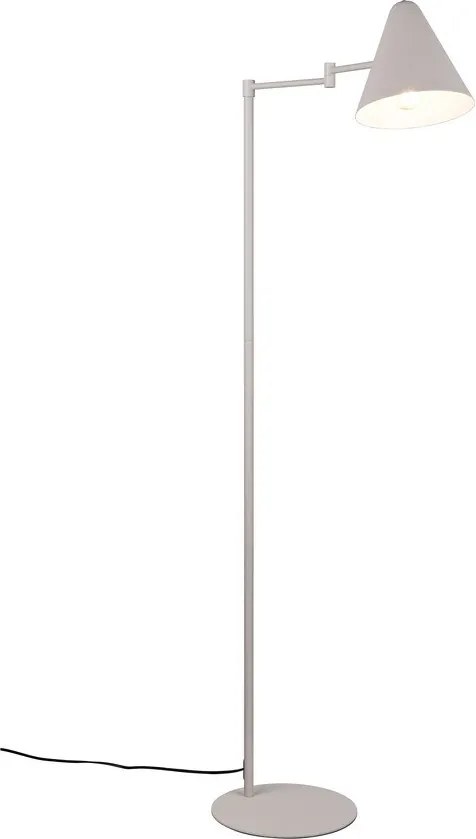 Подова лампа с огъваща се структура в цвят слонова кост (височина 126,5 cm) Cosima – Trio