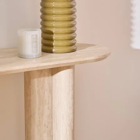 Конзолна маса atmosphera Anaya, MDF травертинов ефект,  110x35x80 cm