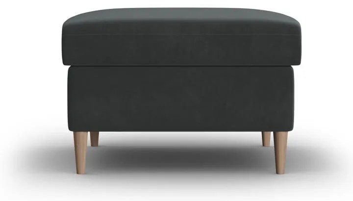 Тъмносива кадифена табуретка Kyoto – Cosmopolitan Design