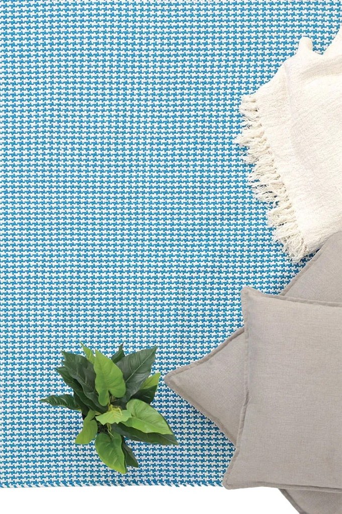 Килим houndstooth caribbean sea-130 x 190 см.