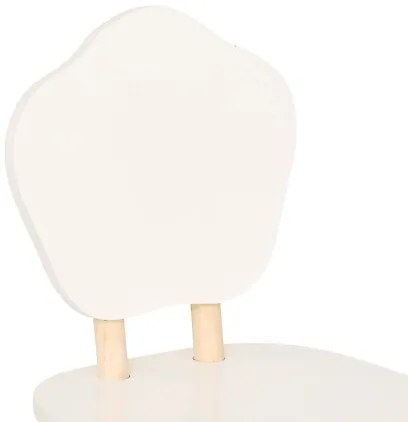 Детски стол atmosphera Douceur Organic, MDF, Бял