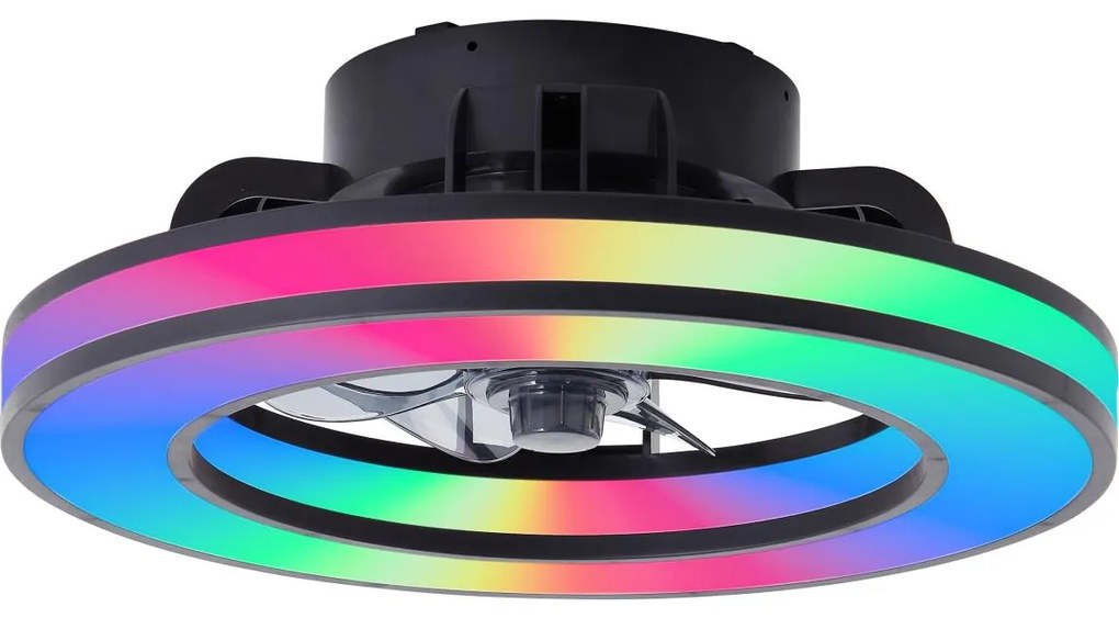 Brilliant - LED RGBW Димируем вентилатор за таван MONDELLO LED/26W/230V + д.у.