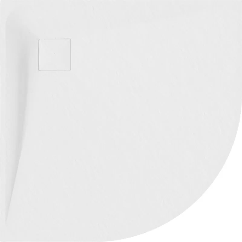 Mexen Bert полукръгъл душ корито SMC 80 x 80 cm, бял - 4KR108080