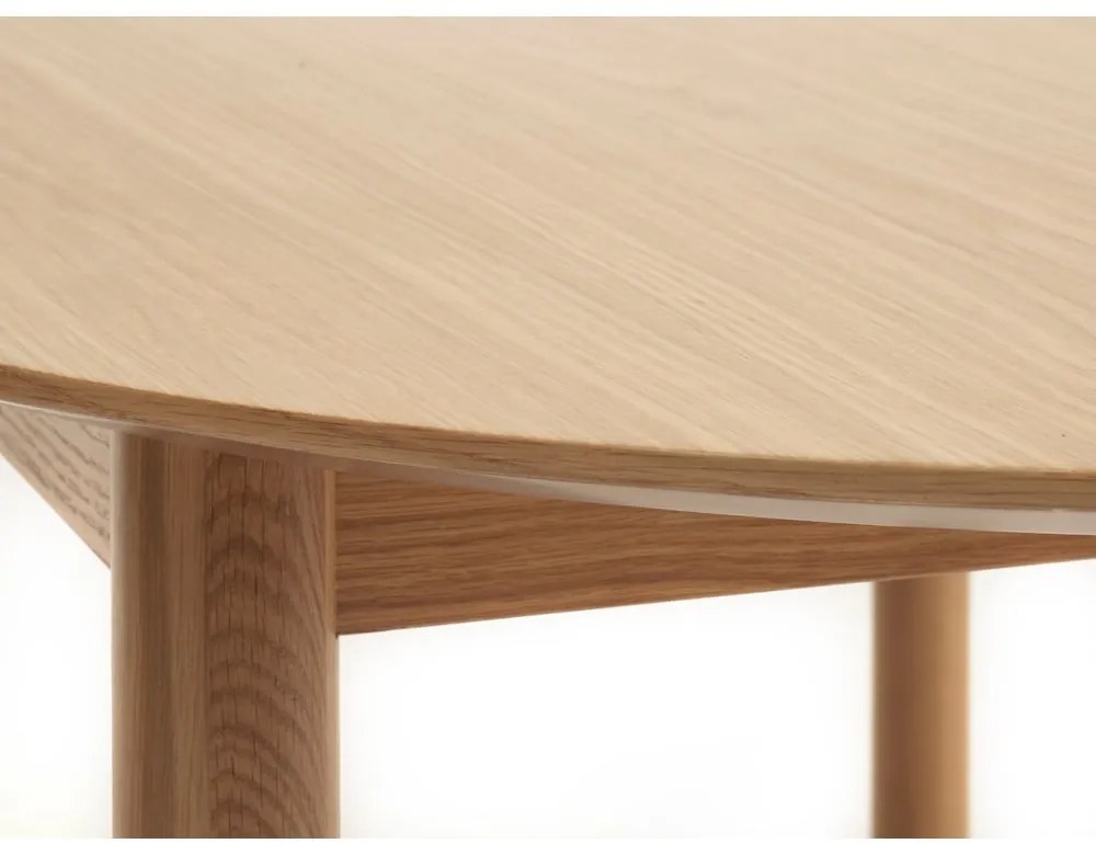 Сгъваема трапезна маса с дъбов плот в естествен цвят 100x190 cm Gallina – Unique Furniture