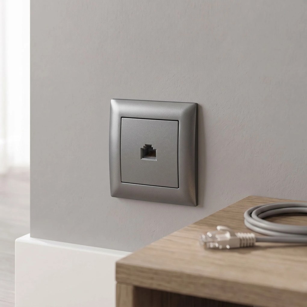 Розетка RJ45 с Рамка OSTE JNH010-S GREY