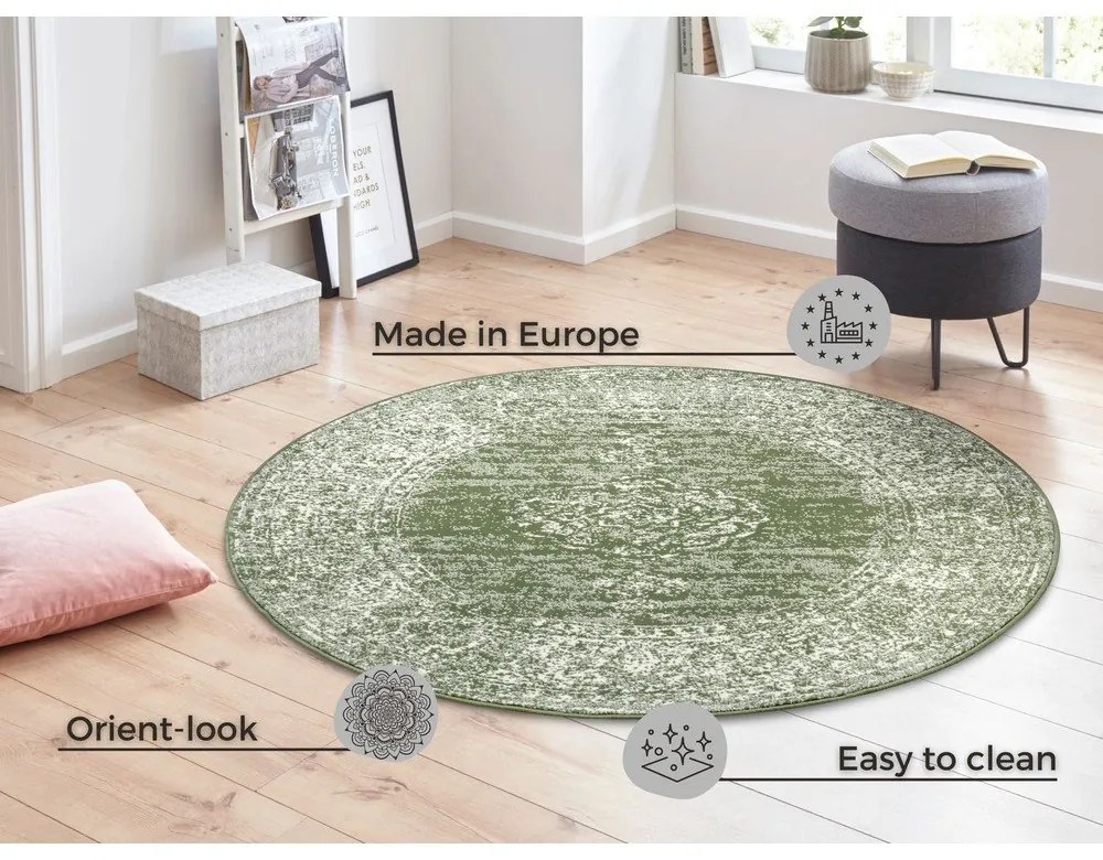 Зелен кръгъл килим ø 160 cm Méridional - Hanse Home
