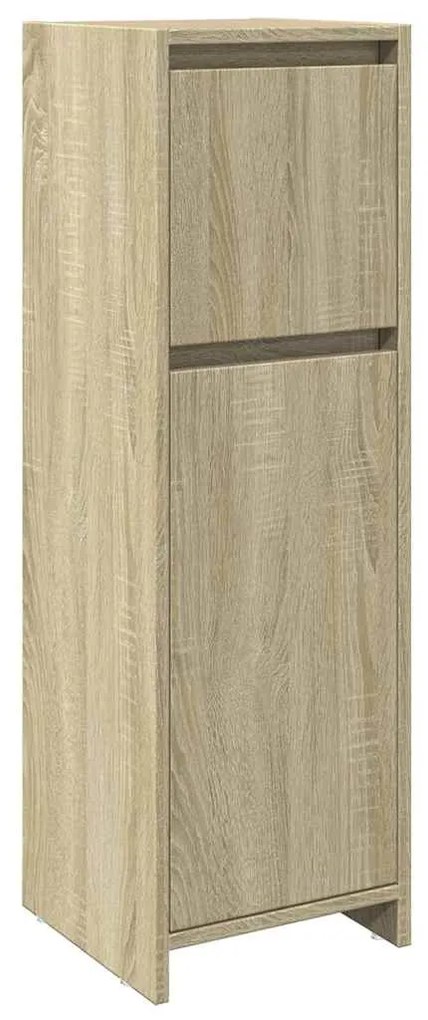849607 vidaXL Шкаф за баня, дъб сонома, 30x30x95 см, инженерно дърво