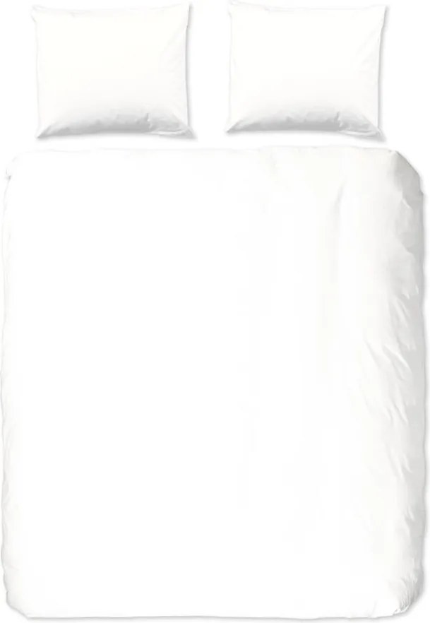 Бяло памучно двойно спално бельо Versal, 200 x 220 cm Uni - Good Morning