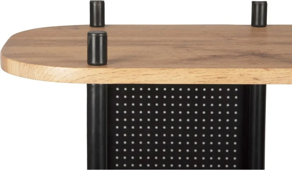 Черна стоманена етажерка Единствена, 80 x 83,5 cm - Leitmotiv