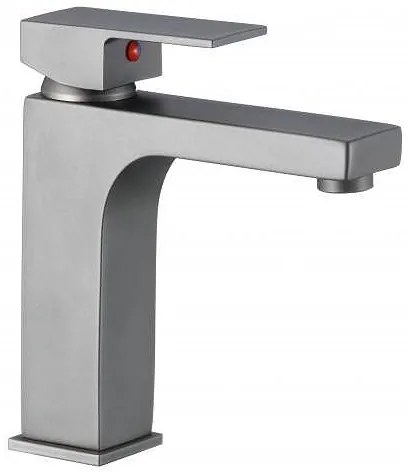 Стоящ смесител за умивалник " ЯСМИНА GUN GRAY" ICF 1008866GG, месинг, сив, 17.5x16см