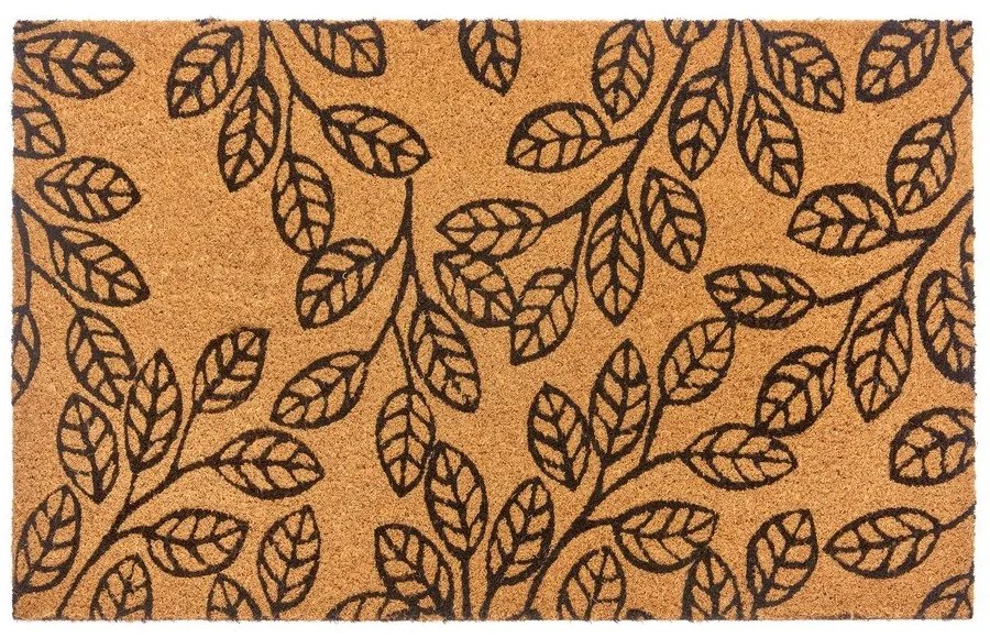 Изтривалка от кокосови влакна 75x45 cm Leafs - Hanse Home