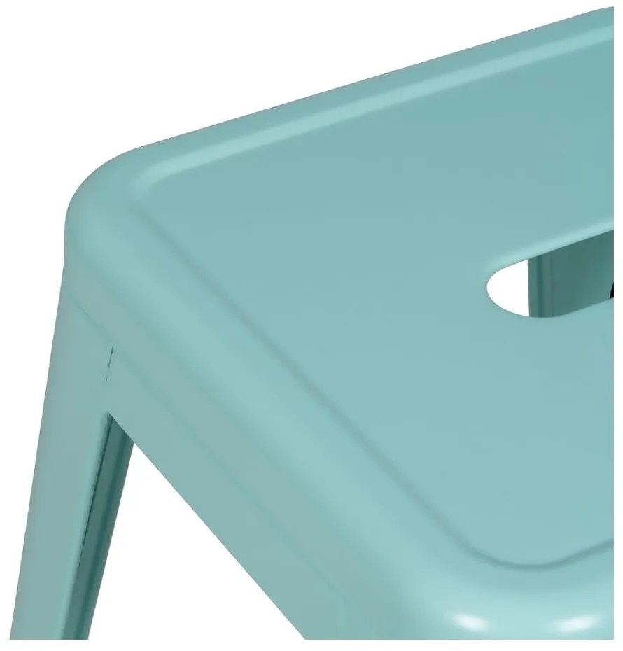 Тюркоазени метални бар столове в комплект 2 бр. (височина на седалката 61 cm) – Ixia