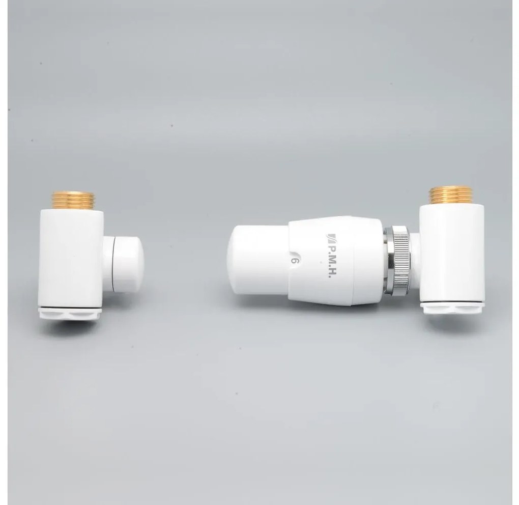 P.M.H. INTER-RW - Вентил с термостатна глава INTER десен/бял