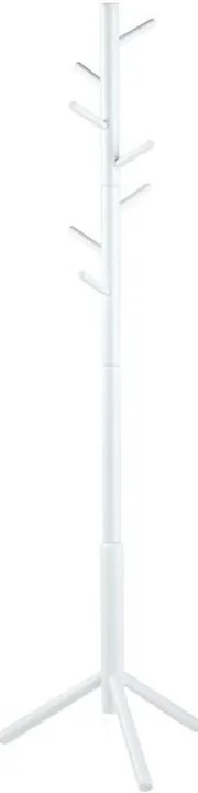 Бяла каучукова дървена закачалка Bremen - Actona