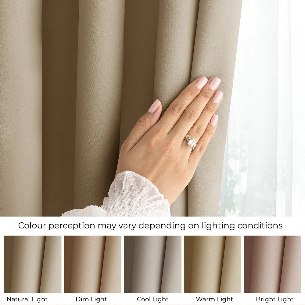 Бежово затъмняващо перде 140x270 cm Carli – Restilo