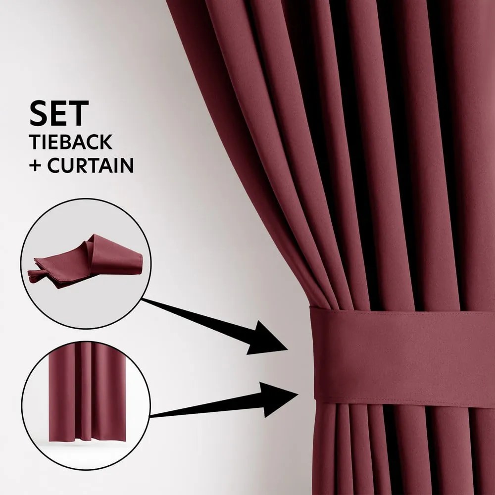 Бордо dimout перде 140x245 cm Kierra – Restilo