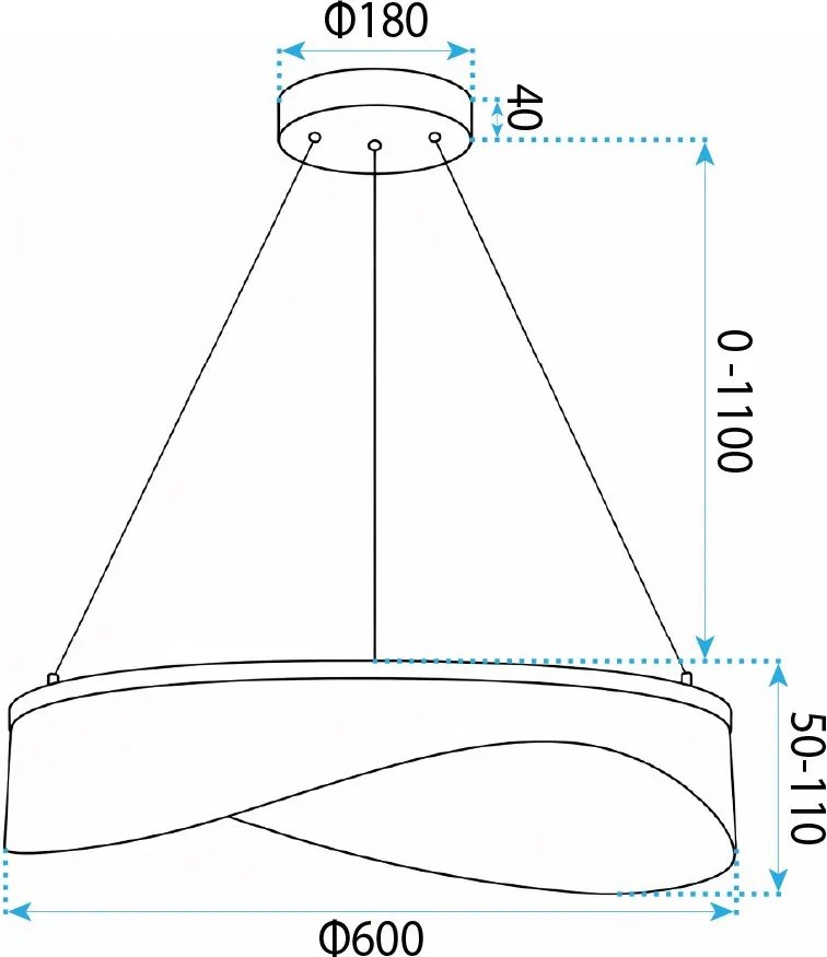ВИСЯЩА ТАВАННА ЛАМПА G145-CP 60 GOLD