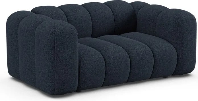 Тъмносин шенилов диван 170 cm Lupine – Micadoni