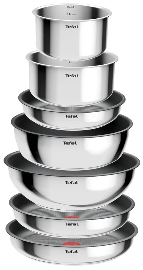 Алуминиев комплект съдове 15 бр. INGENIO Cook Eat L881SF04 – Tefal