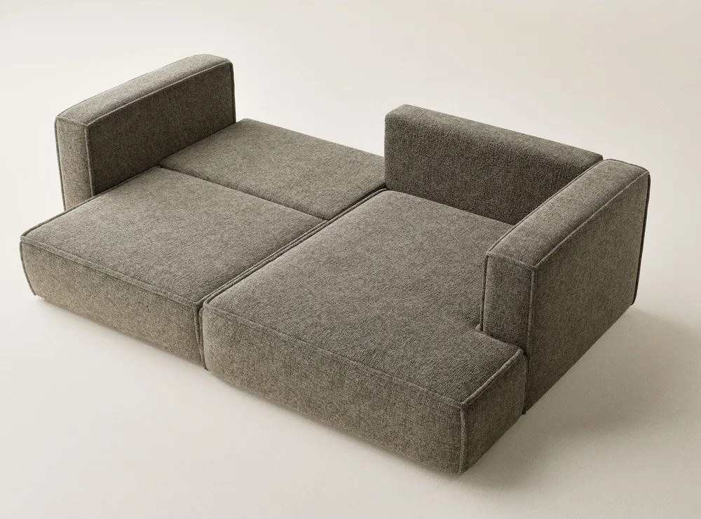 Кафяв шенилов сгъваем/с място за съхранение ъглов диван (десен ъгъл) Velto – Maison de Rêve