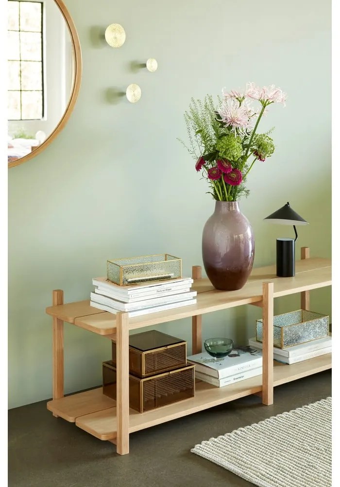 Стенно огледало с бамбукова рамка ø 60 cm Mood - Hübsch