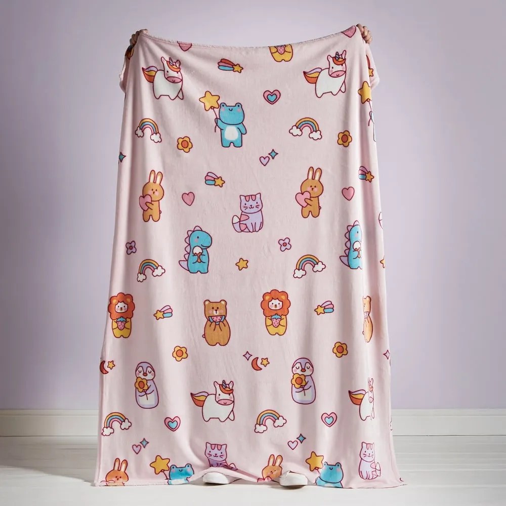 Розово бебешко одеяло от флийс 130x170 cm Forever Together – Catherine Lansfield