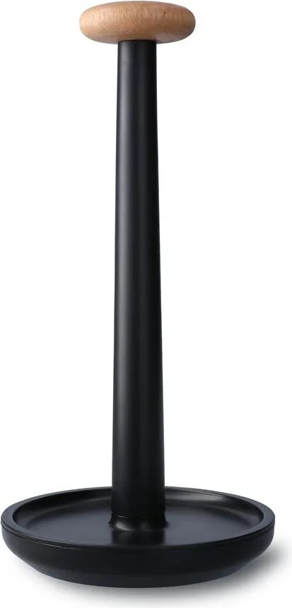 Черна стойка за кухненска хартия ø 15 cm Paper Pal – Rosendahl