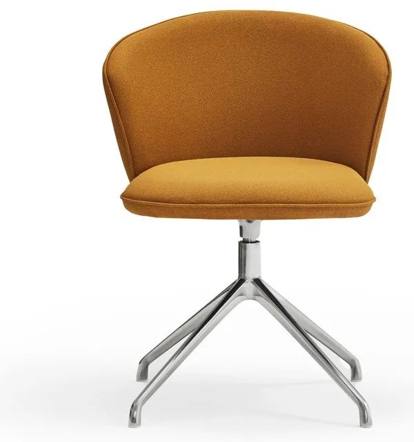 Тапицирани трапезни столове в комплект 2 бр. в цвят горчица Add – Teulat