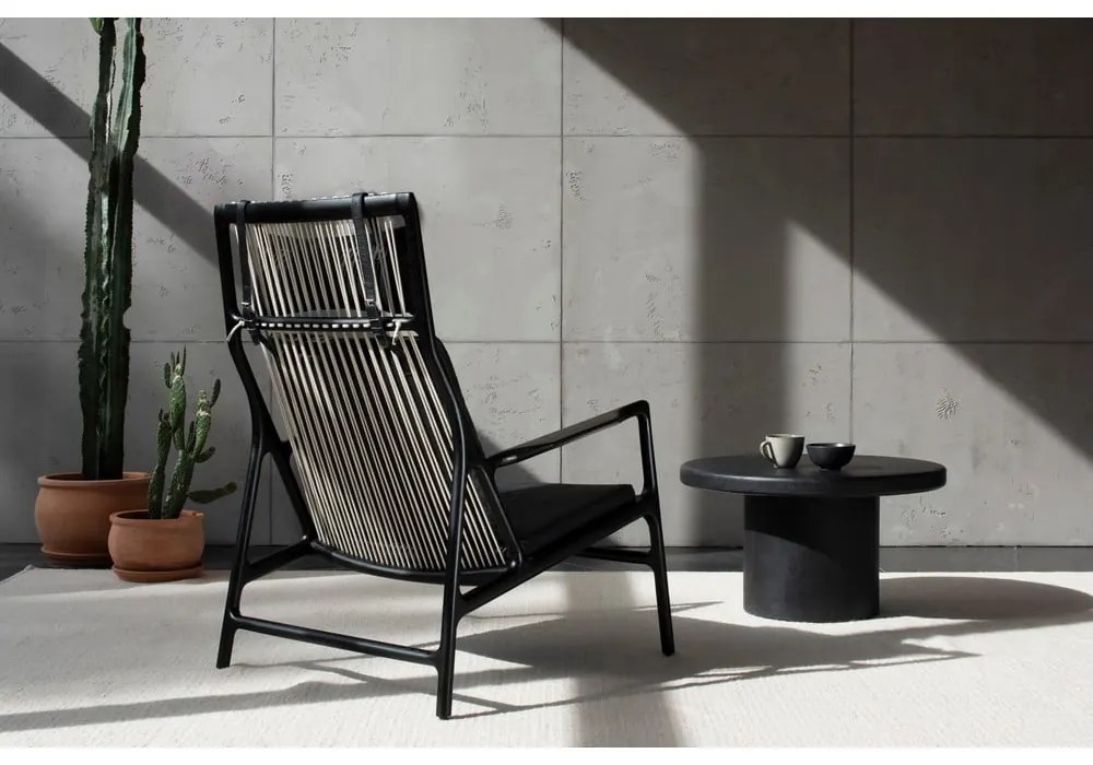 Фотьойл от дъбово дърво със зелена текстилна седалка Dedo - Gazzda