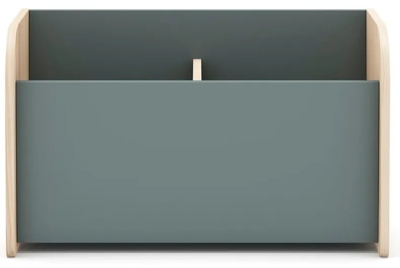 Детска библиотека сиво-зелена 70x42x35 cm Esteban – Marckeric