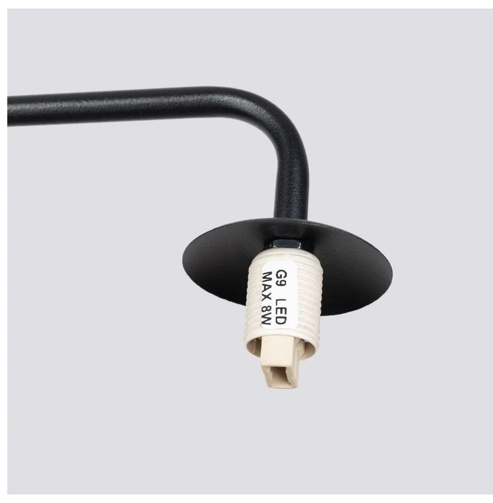 Черно-бяла стенна лампа Beam – Sollux