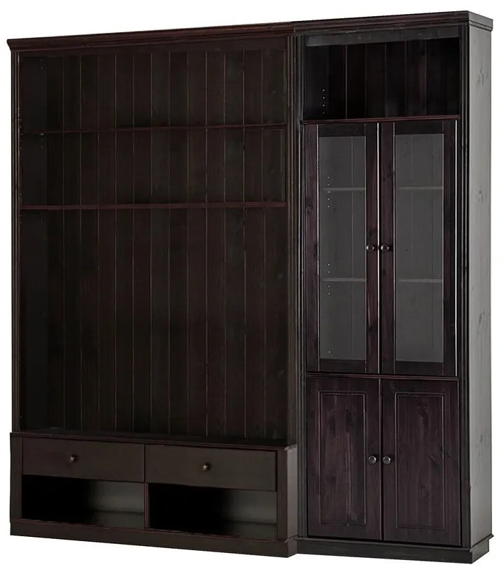 Кафяв TV комплект от от масивен бор 214x223 cm Anita – Støraa