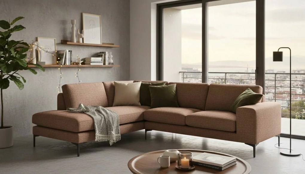 Ъгъл диван Senso-Right-250φ 180β cm.-Tampa