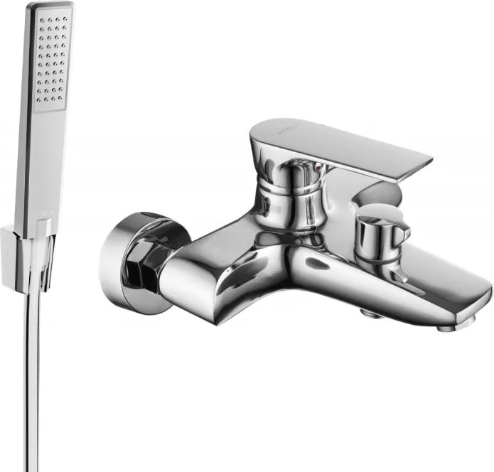 Mexen Axel R72 батерия за вана с душ комплект, хром - 7383R72-00