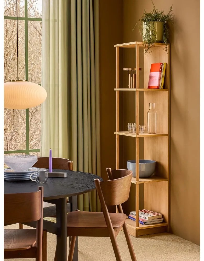 Черна кръгла трапезна маса ø 120 cm Fjord – Hübsch