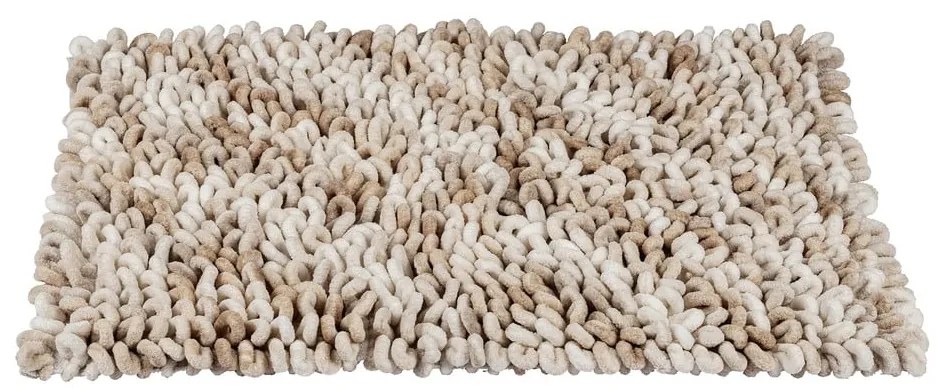 Бежов текстилен килим за баня 60x90 cm Lerici – Wenko
