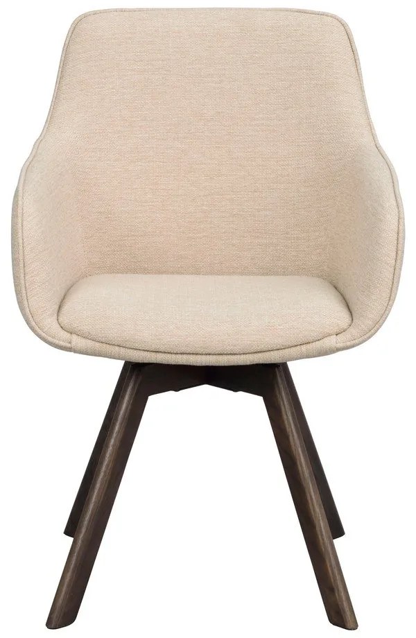 Бежови тапицирани трапезни столове в комплект 2 бр. Alison – Rowico