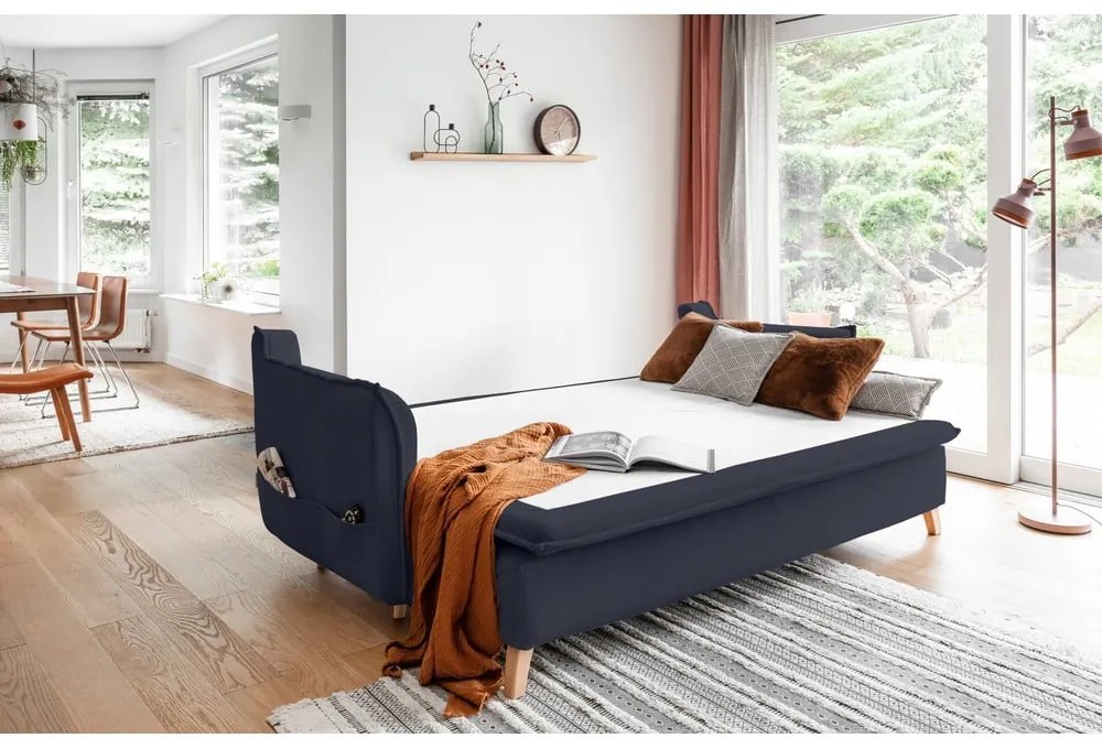 Тъмносив/антрацит разтегателен диван 225 cm Charming Charlie – Miuform