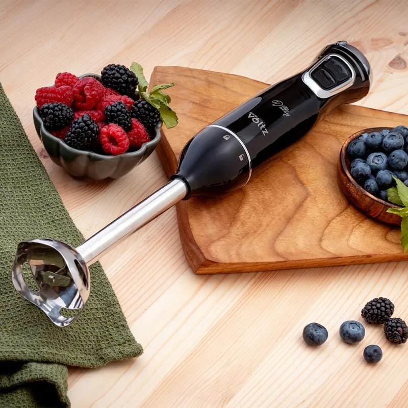 Пасатор Oliver Voltz Daisy OV51112W, 800W, Неръждаема стомана, 2 скорости, Турбо, Черен